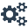font awesome cogs icon 30x30