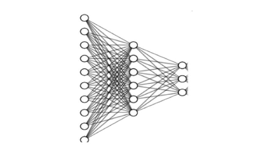 drawing of neural network structure