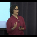 screen shot of video of Dr. Bedolla speaking at her seminar